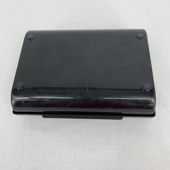 Golf Themed Hinged Box Men's Jewelry Trinket Box Brown Plastic 7.5" Vtg - Picture 8 of 9